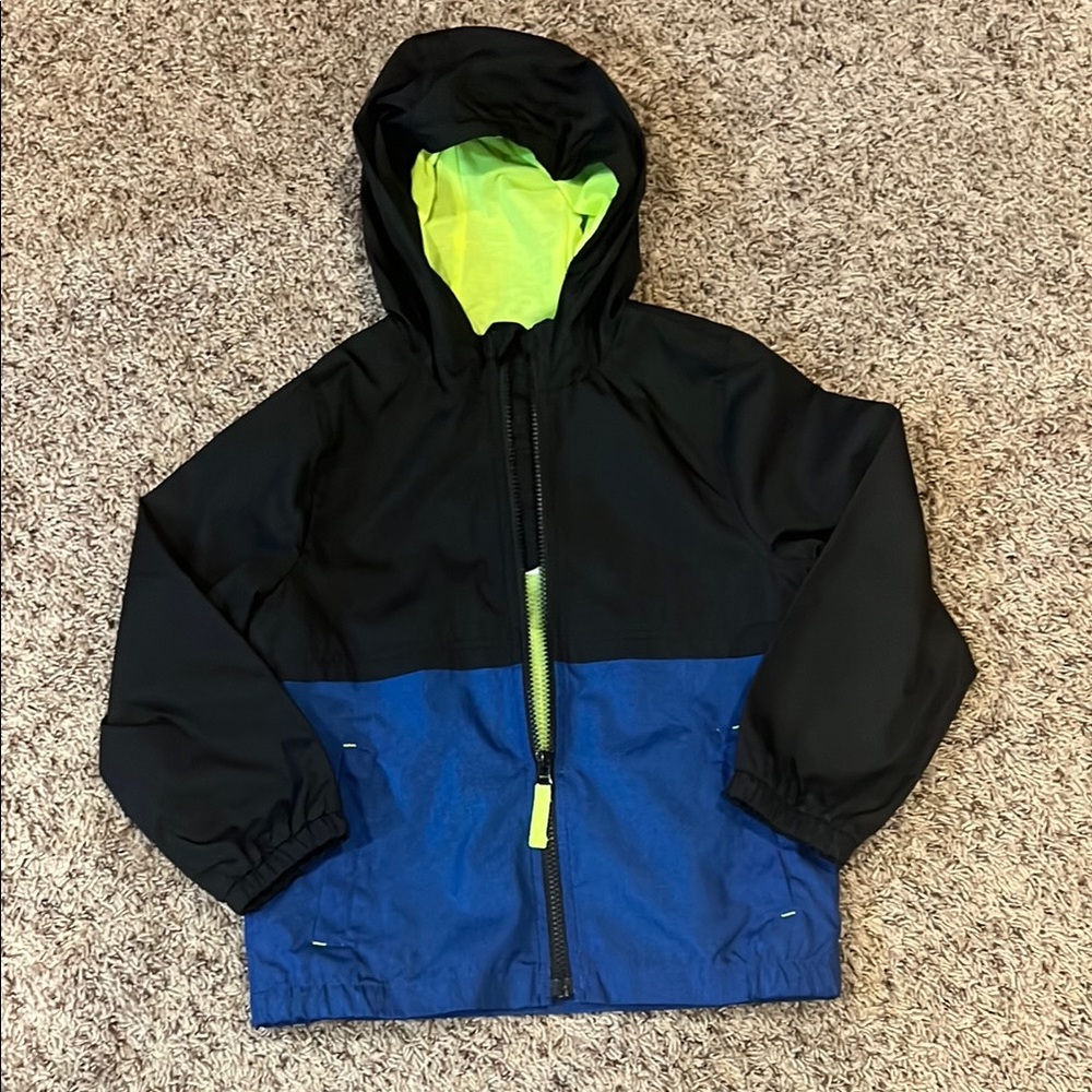 Carter’s Kids Black and Blue Hooded windbreaker Jacket